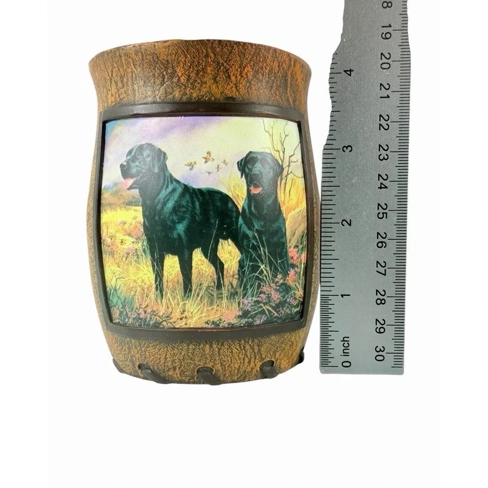 Country Labrador Dogs Tumbler Bathroom Utensil Cup Desk Organizer Robert J May